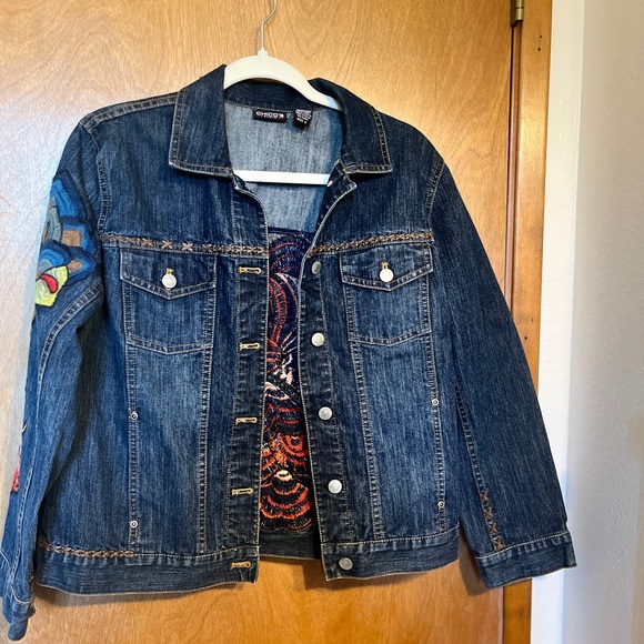 Chico’s Jean Jacket - Picture 1 of 5